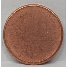 EURO . UNDATED . TWO 2 CENTS COIN . ERROR . BLANK